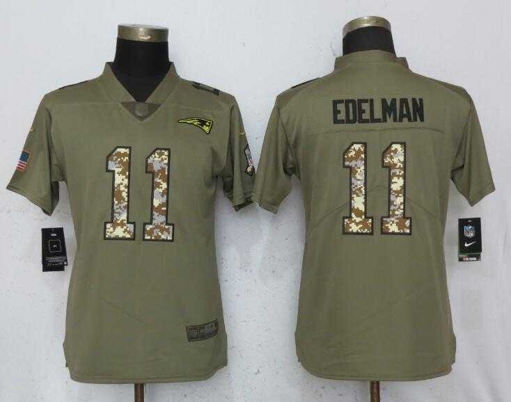 Women Nike Patriots 11 Julian Edelman Olive Camo Salute To Service Limited Jersey,We sell and wholesale Women Nike Patriots 11 Julian Edelman Olive Camo Salute To Service Limited Jersey on line form chian!